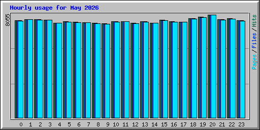 Hourly usage for May 2026