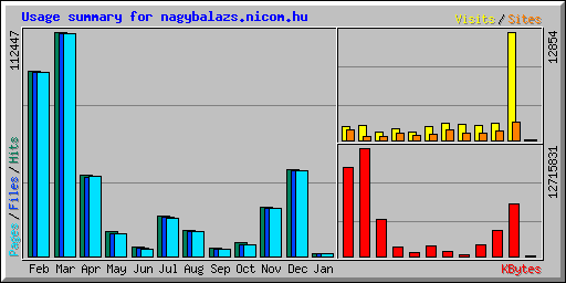 Usage summary for nagybalazs.nicom.hu